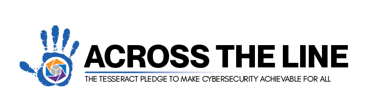 Tesseract Across the Line Pledge Logo
