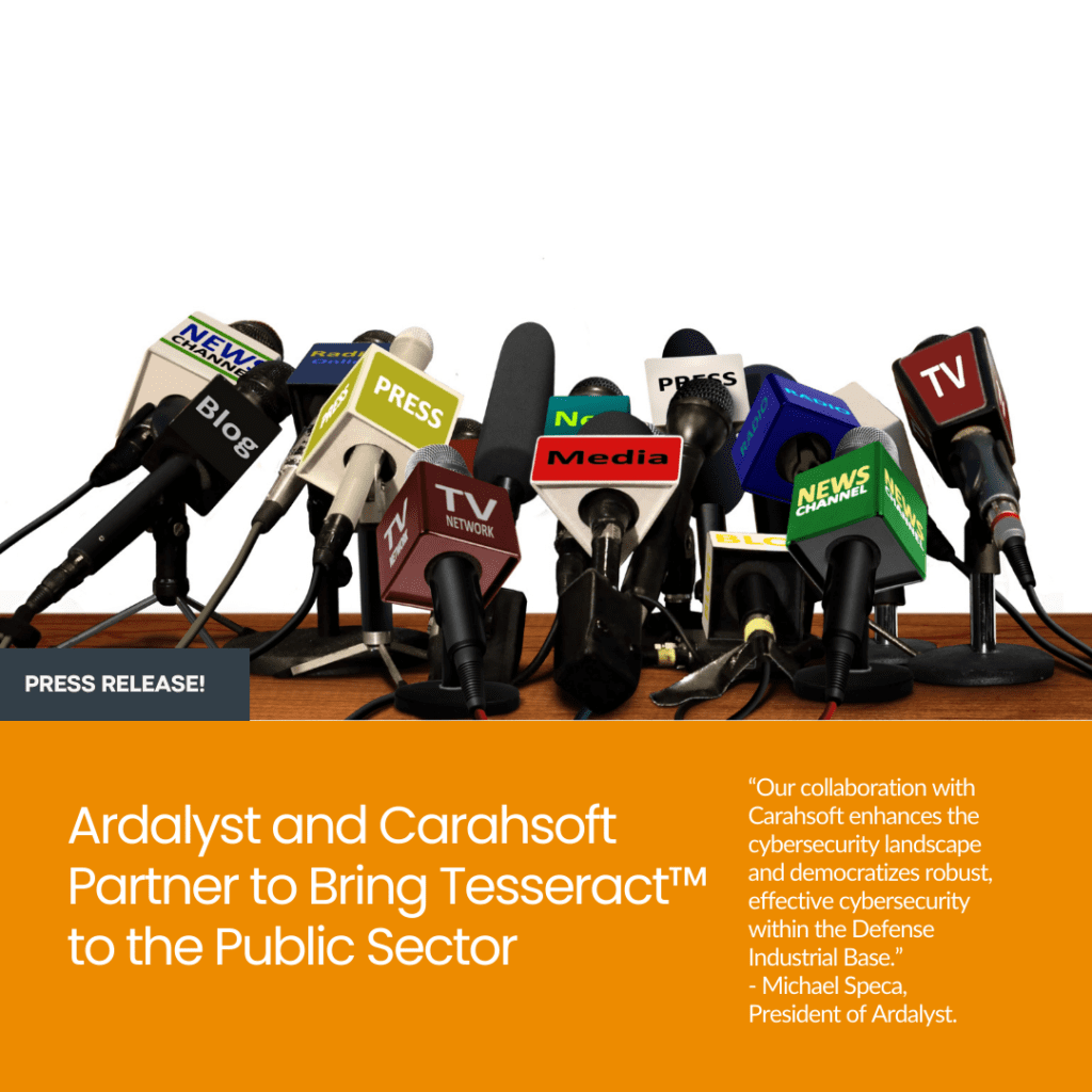 Ardalyst and Carahsoft Partner to Bring Tesseract™ to the Public Sector